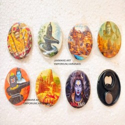 METAL BANARAS SHIVA PRINTED MAGNETS METAL BANARAS SHIVA PRINTED MAGNETS