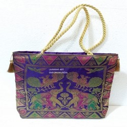 banarasi silk ladies bag