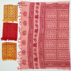 Hare Rama Hare Krishna mantra printed scarves