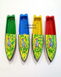 Exports quality hand painted boats from banaras