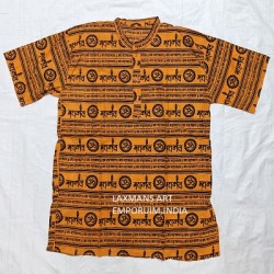 Mahakal printed short kurta from banaras