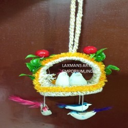 decorative hangings birds with nest